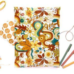 25 10x13 Hippie Vibes design poly mailer
